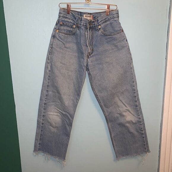 Vintage 505 Levi’s Straight Legged Crop Jeans - Picture 1 of 8